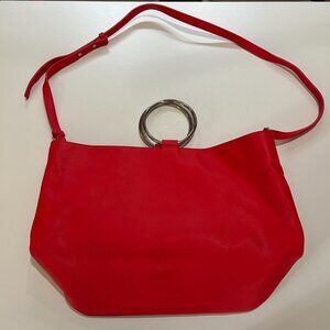 Y2K Vintage Cherry Red Leather Tote Bag ❣️🍒❣️